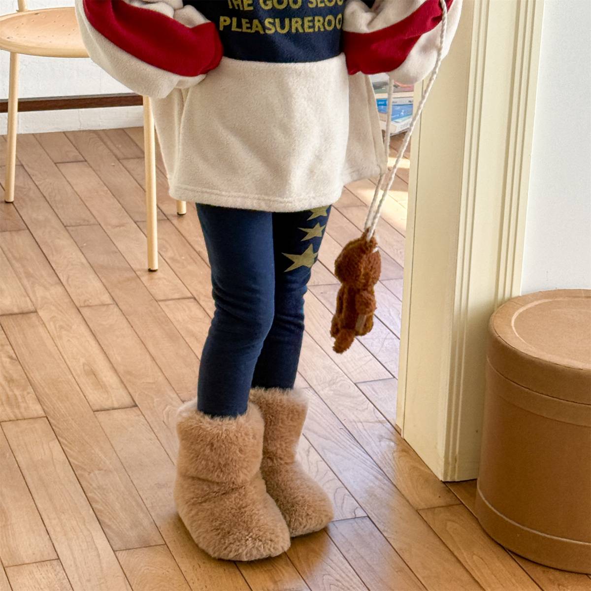 -裏起毛レギンス 星スタープリント 無地 暖かスパッツ ロングパンツ【mh0011406】 - mamahalo shop - レギンスパンツ -  べビー服 - 子供服 - 男の子 - 女の子