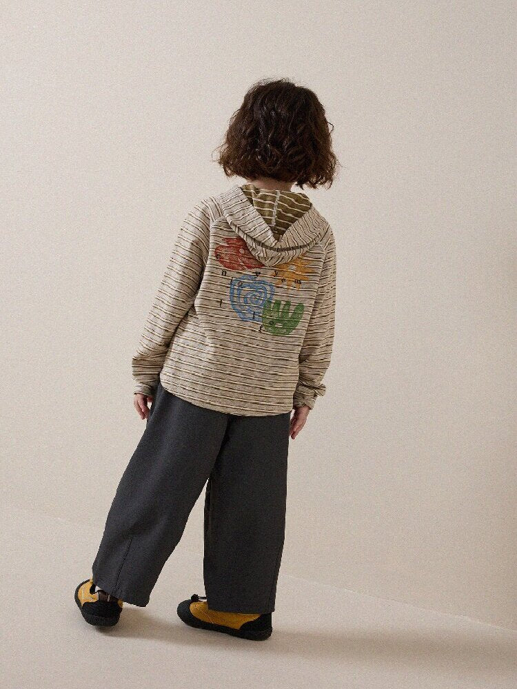 キッズ ジュニア 立体カッティング ワイド ルーズ ロングパンツ【mh0014248】