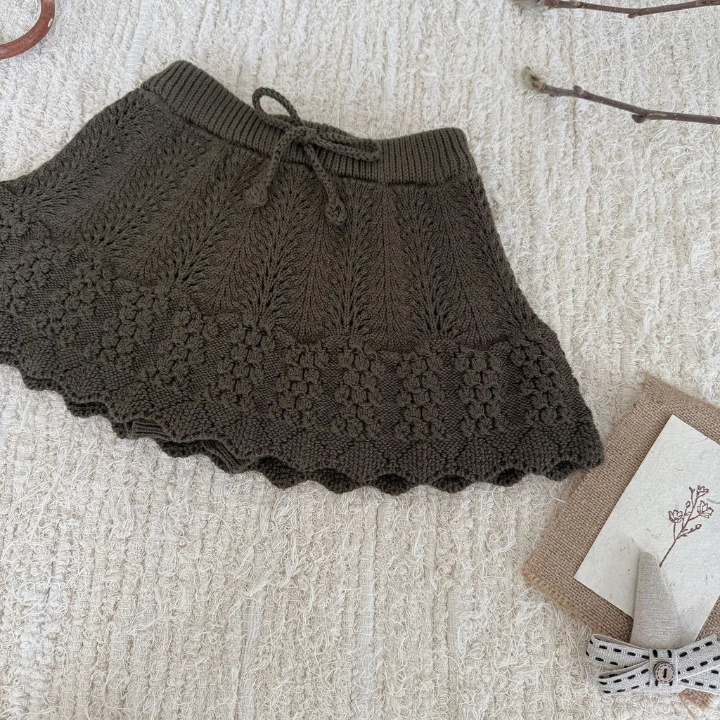 -クロシェ編みフリルニットンツインスカート【mh0011144】 - mamahalo shop - スカート -  べビー服 - 子供服 - 男の子 - 女の子