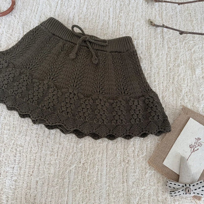 -クロシェ編みフリルニットンツインスカート【mh0011144】 - mamahalo shop - スカート -  べビー服 - 子供服 - 男の子 - 女の子