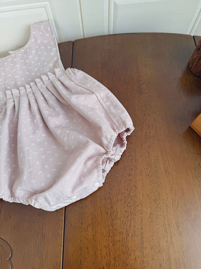 Floral Twill Suspender Romper 花柄 ツイル サスペンダー ロンパース【mh0012154】