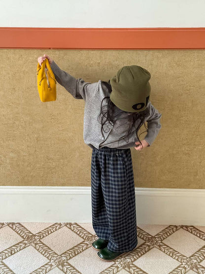 長袖ニットシャツ アルファベット刺繍 ポロシャツ【mh0011460】