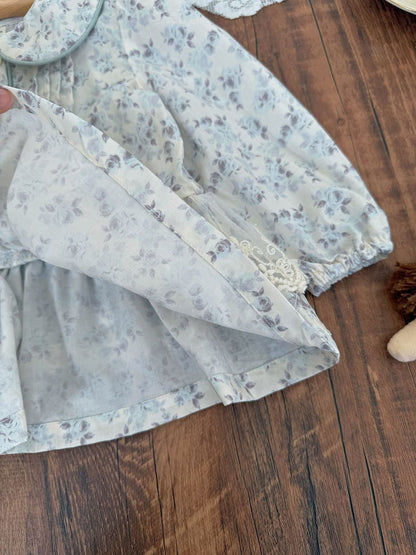 Lace Floral Doll Shirt レース付花柄ドールブラウス【mh0012115】