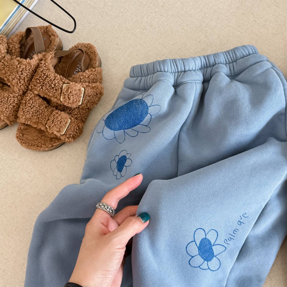 -裏起毛スウェットパンツ ロングパンツ 暖か長ズボン カジュアル【mh0011405】 - mamahalo shop - ロングパンツ・スウェットパンツ -  べビー服 - 子供服 - 男の子 - 女の子