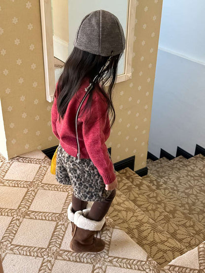 ショートパンツ レオパード柄 ウエストゴム ボトムス【mh0011454】