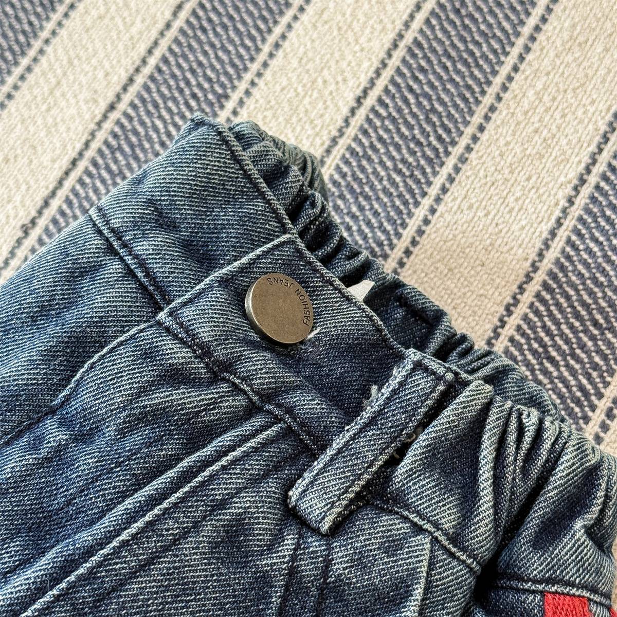 -デニムロングパンツ 裏キルティング 中綿入り ジーンズ 長ズボン【mh0011403】 - mamahalo shop - ロングパンツ・スウェットパンツ -  べビー服 - 子供服 - 男の子 - 女の子