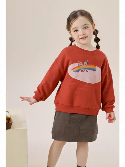 -アニマルプリント長袖スウェットトレーナー【mh0011297】 - mamahalo shop - トレーナー・フーディ -  べビー服 - 子供服 - 男の子 - 女の子