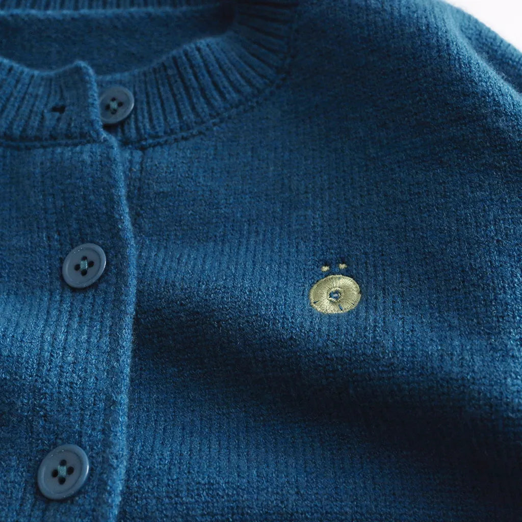 -シンプルワンポイント刺繍ニットカーディガン【mh0011088】 - mamahalo shop - カーディガン・パーカー -  べビー服 - 子供服 - 男の子 - 女の子