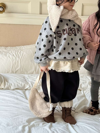 裏起毛長袖トレーナー | ロゴプリントビッグシルエット | オーバーサイズスウェット【mh0011466】