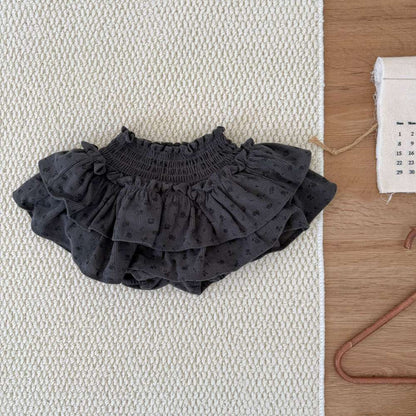 フリルブルマパンツ レース シャーリング ショートパンツ【mh0011513】