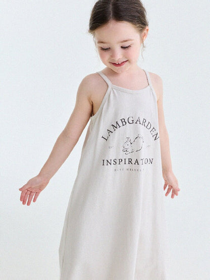 Vintage Printed Cotton Sundress ラッフル キャミソールワンピース【mh0013201】