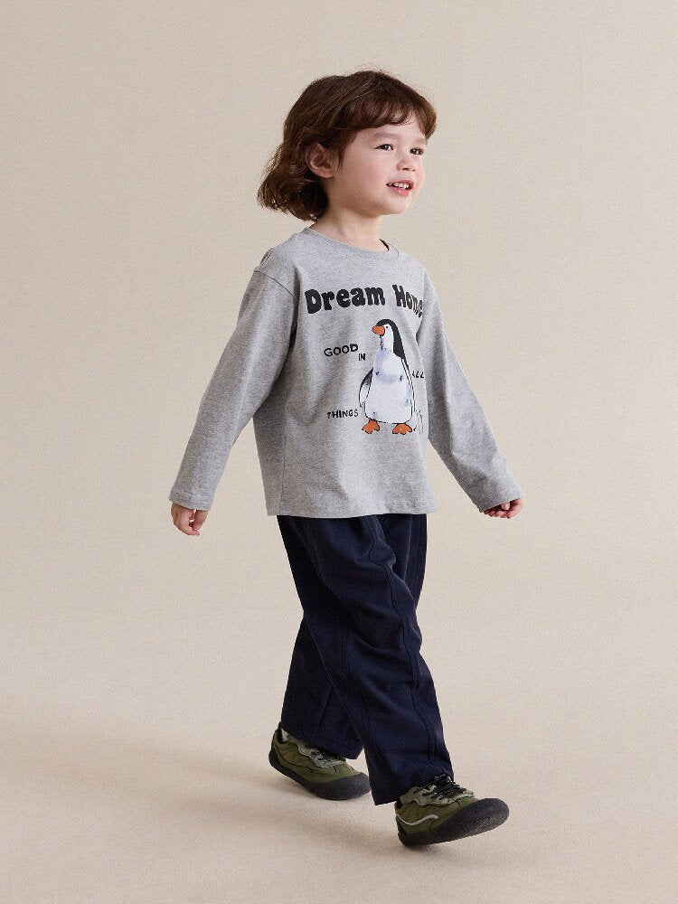 Camiseta de manga larga con estampado animal para niños/as [mh0014246]