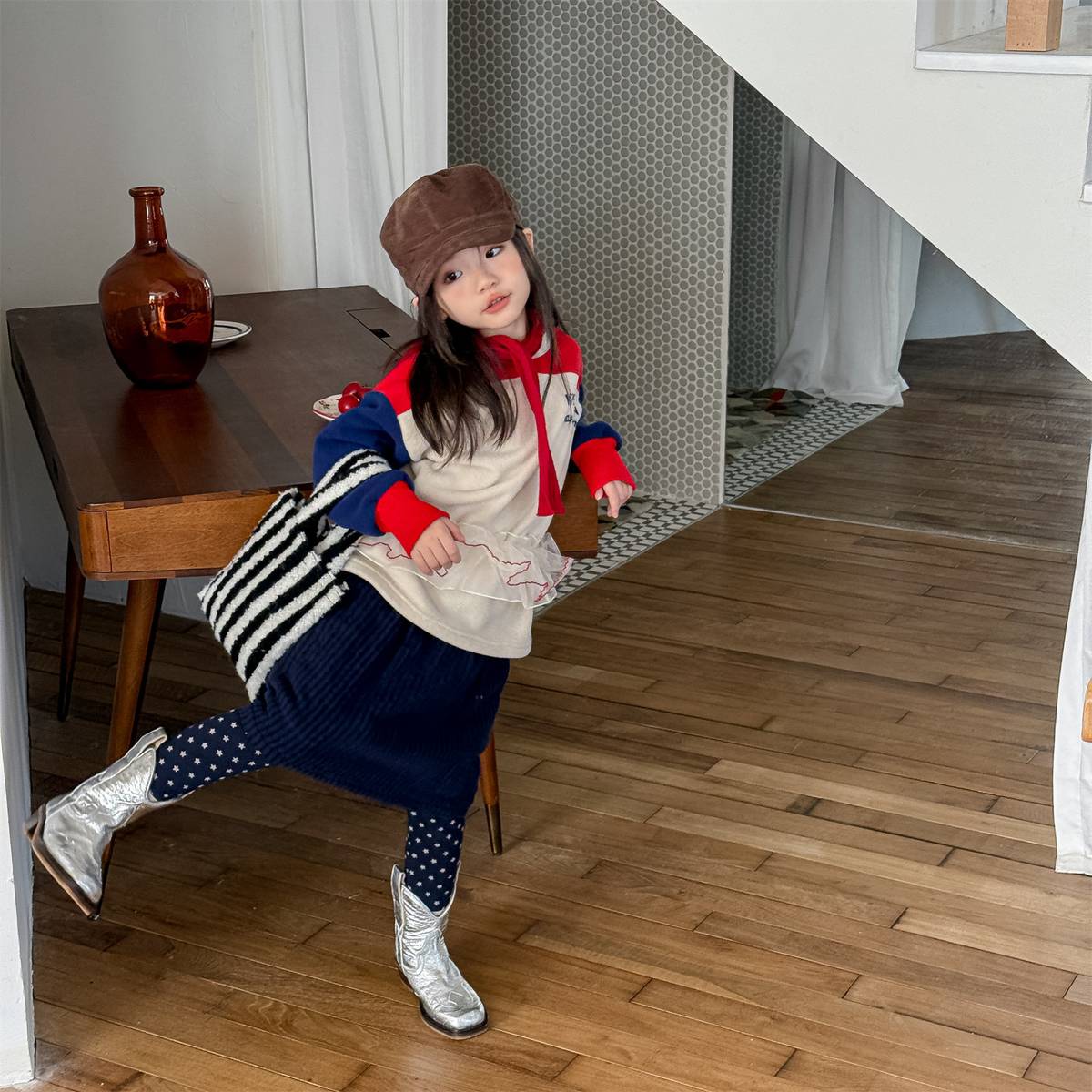 -長袖スウェット プルオーバー フリース素材 カジュアルトップス【mh0011401】 - mamahalo shop - トレーナー・フーディ -  べビー服 - 子供服 - 男の子 - 女の子