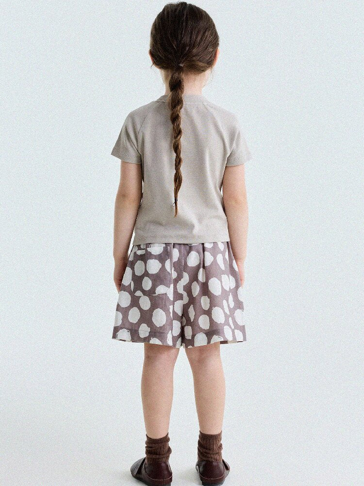Polka Dot Cotton Linen Breathable Shorts ドット柄 ショートパンツ【mh0013206】