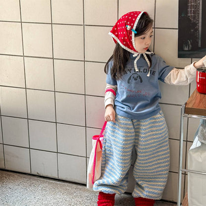 -長袖Tシャツ 裏起毛 ハイネック ドッグプリント インナー【mh0011417】 - mamahalo shop - 長袖Tシャツ -  べビー服 - 子供服 - 男の子 - 女の子