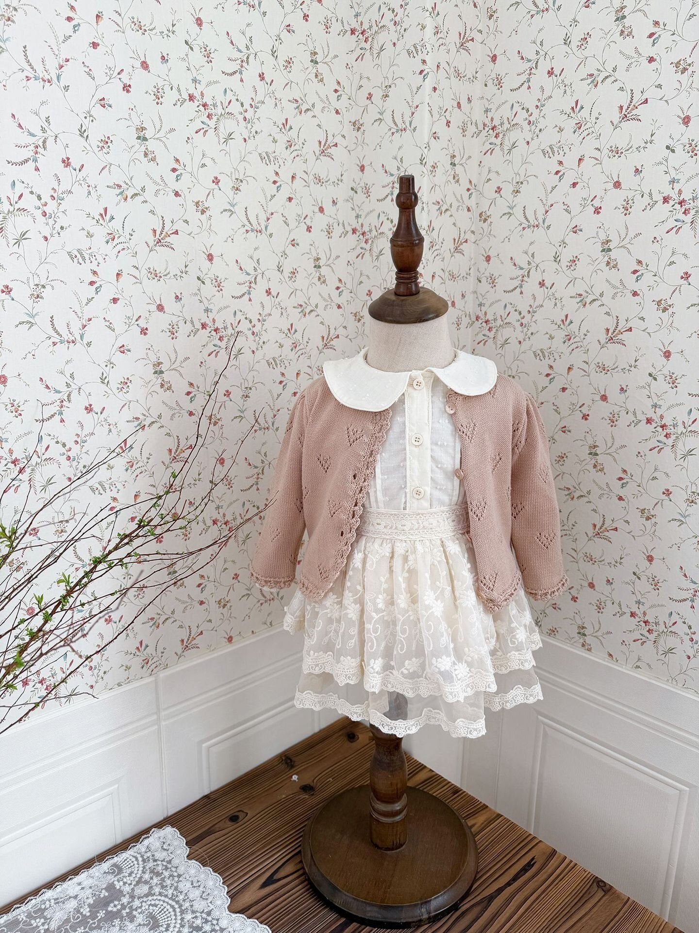 Lace Trimmed Culotte Shorts レース切替 キュロットパンツ【mh0012153】