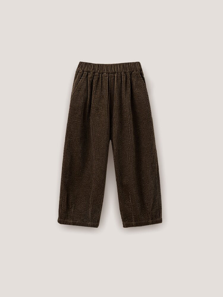 キッズ ジュニア コーデュロイ テーパード ロングパンツ【mh0014256】