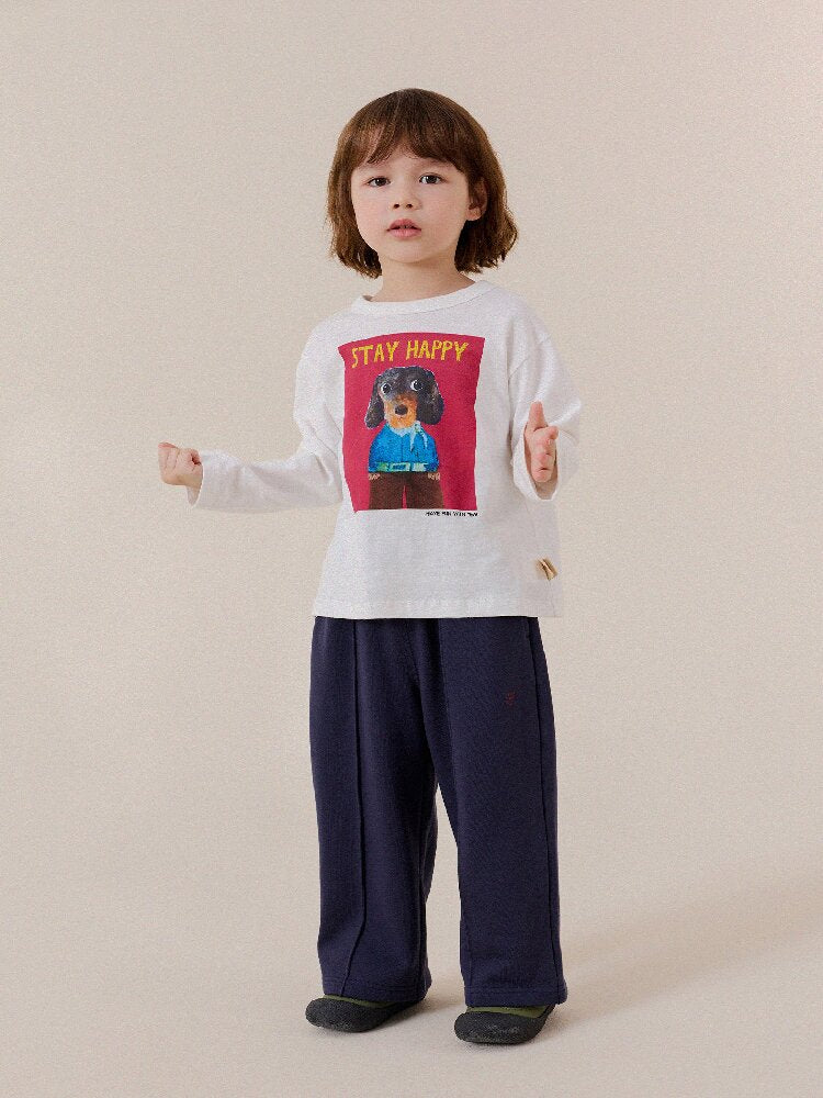 キッズ ジュニア プリント 長袖Tシャツ【mh0014255】