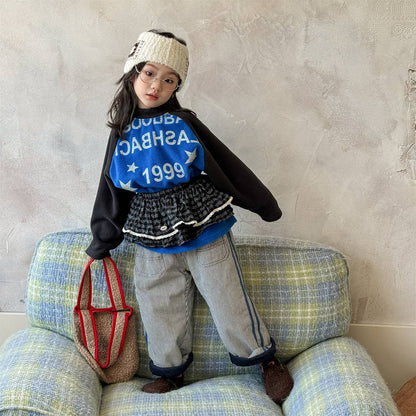 -長袖Tシャツ フリース素材 ラグラン袖 プリントロゴ ハイネック【mh0011410】 - mamahalo shop - 長袖Tシャツ -  べビー服 - 子供服 - 男の子 - 女の子