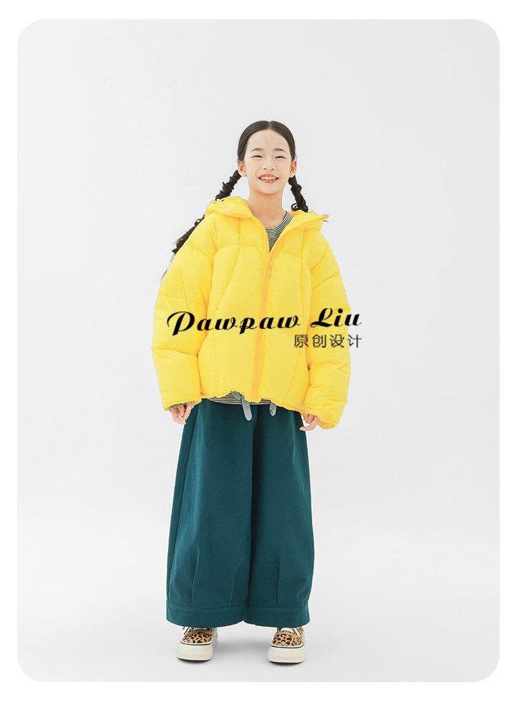 Pawpaw Liu | Yellow Warm Short Down Jacket イエロー ショート ダウンジャケット【mh0020088】