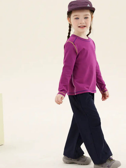 -切り替えステッチ長袖Tシャツ【mh0011300】 - mamahalo shop - 長袖Tシャツ -  べビー服 - 子供服 - 男の子 - 女の子