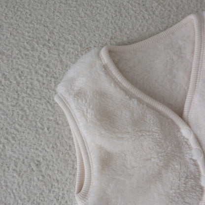 -バイピングシンプルフリース前あきベスト【mh0011200】 - mamahalo shop - ベスト -  べビー服 - 子供服 - 男の子 - 女の子