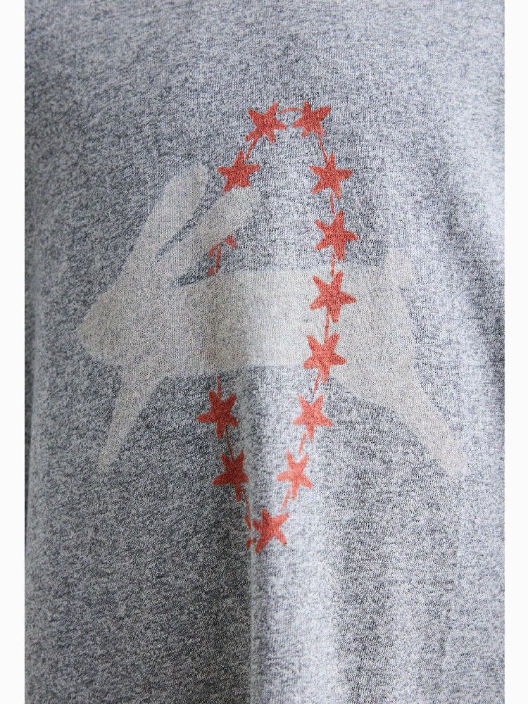 Rabbit Print A-line T-shirt Dress Aライン 半袖ワンピース【mh0013189】