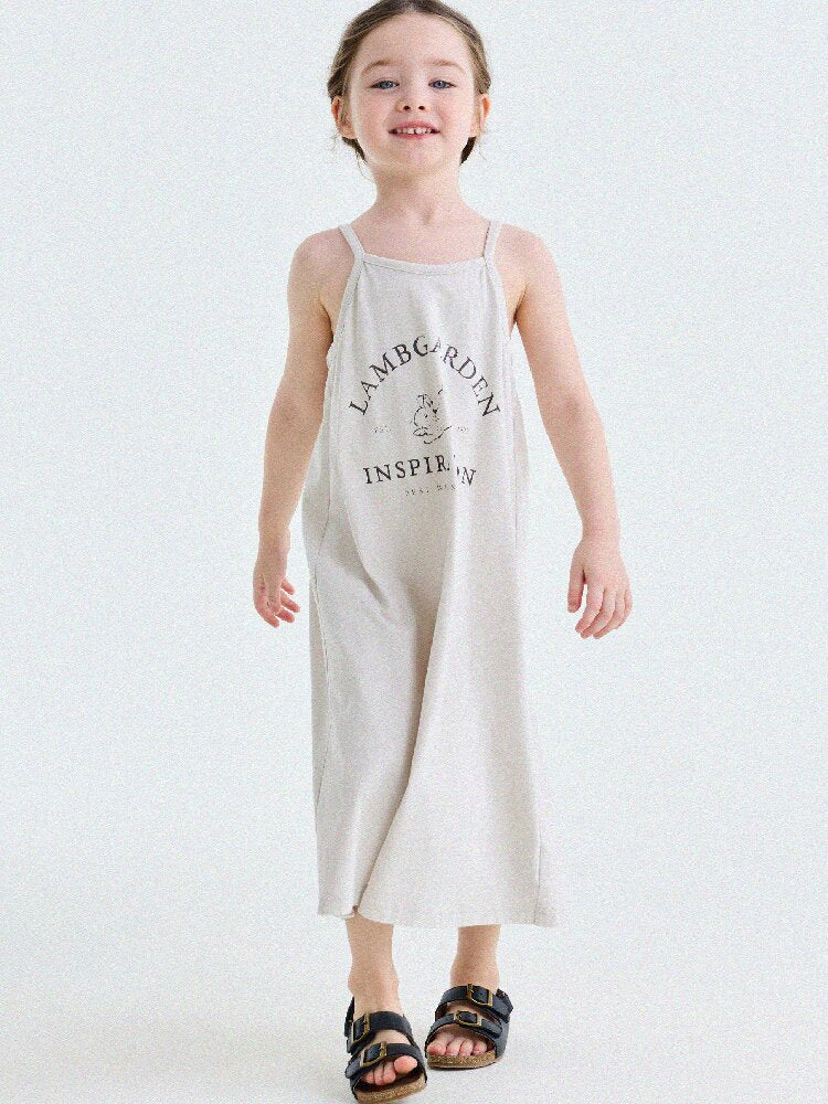 Vintage Printed Cotton Sundress ラッフル キャミソールワンピース【mh0013201】