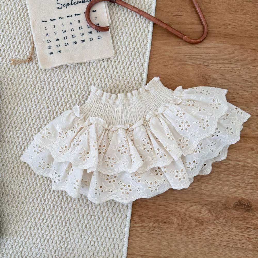 フリルブルマパンツ レース シャーリング ショートパンツ【mh0011513】