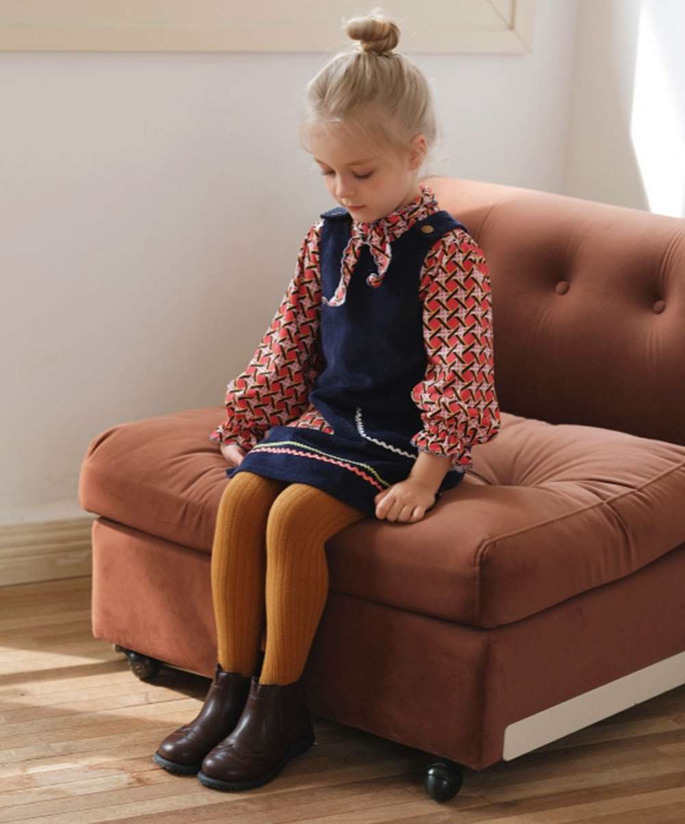 ノースリーブワンピース コーデュロイ 北欧風 Aライン ジャンパースカート【mh0011549】