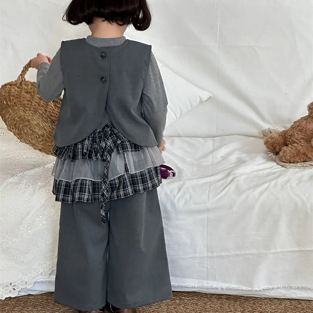 -チェックチュールレイヤードミニスカート【mh0011268】 - mamahalo shop - スカート -  べビー服 - 子供服 - 男の子 - 女の子