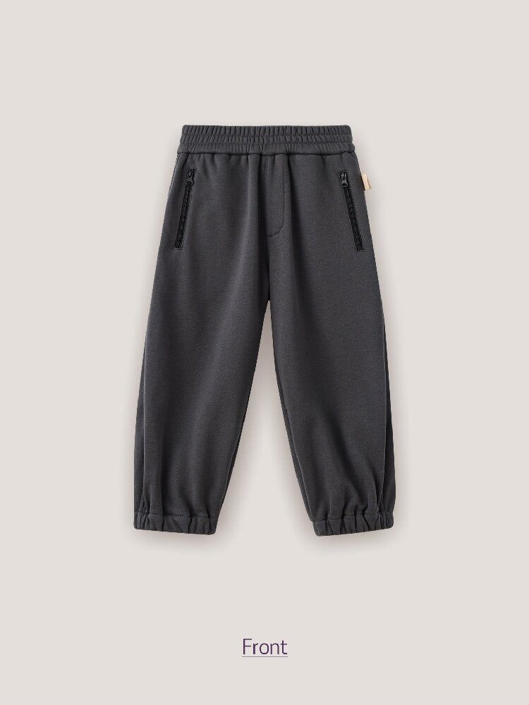 Pantalón de chándal jogger holgado con bolsillos con cremallera para niños y jóvenes [mh0014236]