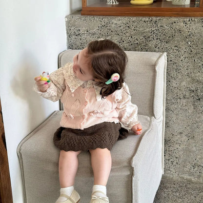 -クロシェ編みフリルニットンツインスカート【mh0011144】 - mamahalo shop - スカート -  べビー服 - 子供服 - 男の子 - 女の子