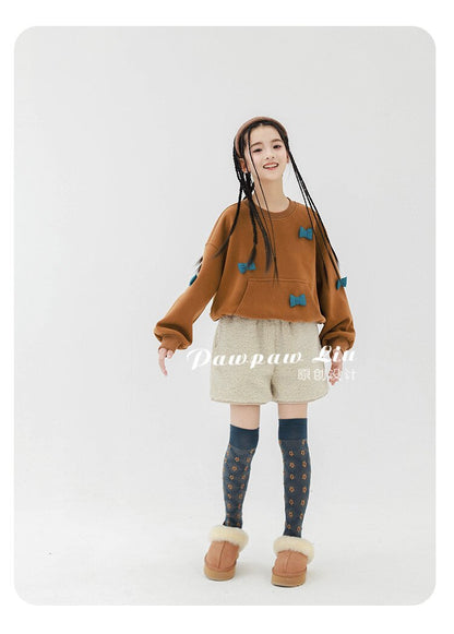 Pawpaw Liu | Faux Lamb Fleece Shorts フェイク ラムフリース ショートパンツ【mh0020089】