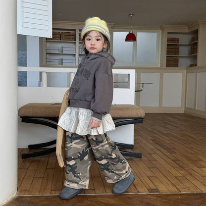 -カモフラ柄ロングパンツ 裏起毛 長ズボン カジュアルパンツ【mh0011414】 - mamahalo shop - ロングパンツ・スウェットパンツ -  べビー服 - 子供服 - 男の子 - 女の子