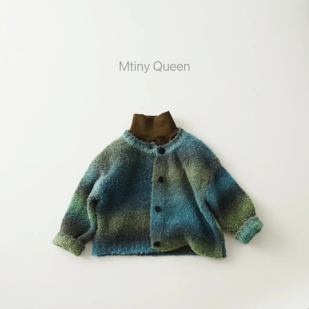 -グラデーションモヘア風ニットカーディガン【mh0011275】 - mamahalo shop - カーディガン・パーカー -  べビー服 - 子供服 - 男の子 - 女の子