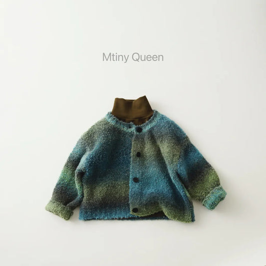 -グラデーションモヘア風ニットカーディガン【mh0011275】 - mamahalo shop - カーディガン・パーカー -  べビー服 - 子供服 - 男の子 - 女の子