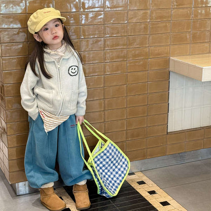 -フリーススウェットパンツ ルーズシルエット あったか長ズボン【mh0011423】 - mamahalo shop - ロングパンツ・スウェットパンツ -  べビー服 - 子供服 - 男の子 - 女の子