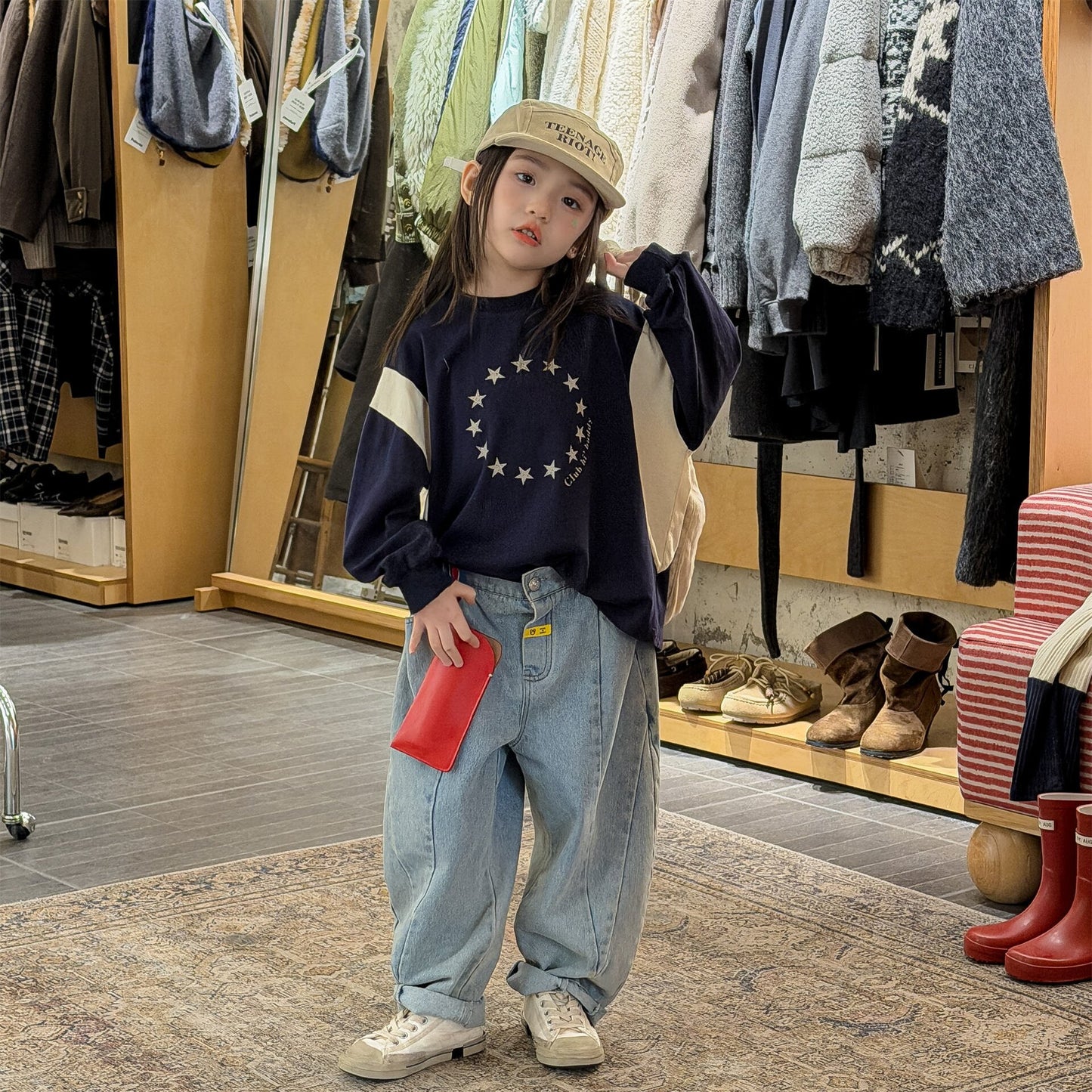 Spring Denim Tapered Pants デニム テーパードパンツ【mh0012082】