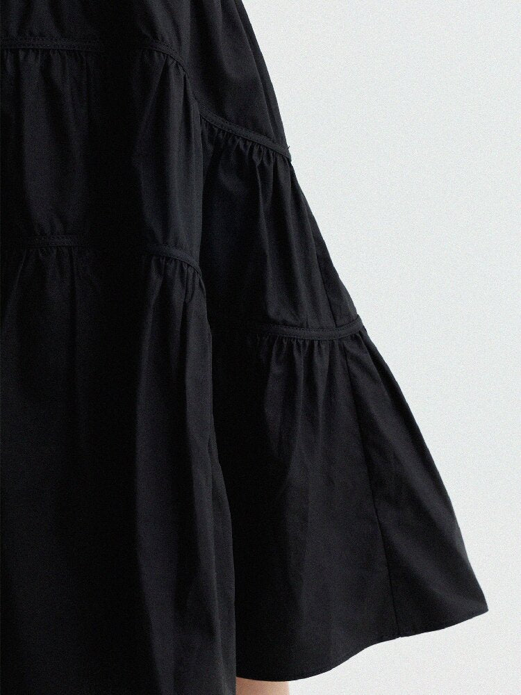 Spliced Tiered Tank Dress ノースリーブ ティアードワンピース【mh0013175】