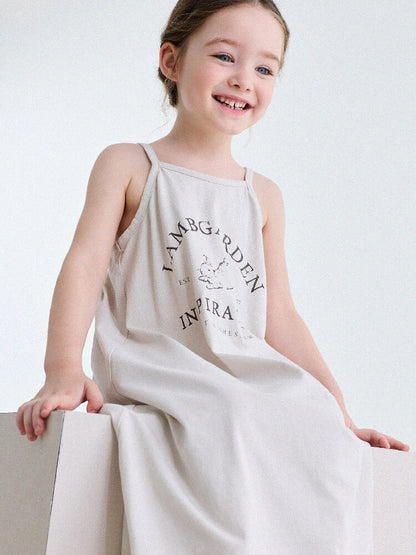 Vintage Printed Cotton Sundress ラッフル キャミソールワンピース【mh0013201】