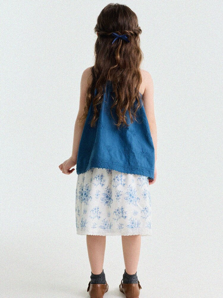 French Floral Lace Cotton Skirt レース ショートスカート【mh0013204】