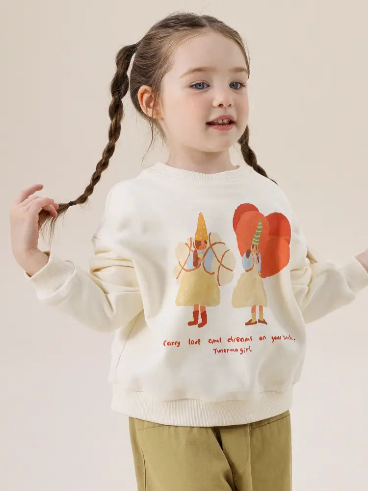 -アニマルプリント長袖スウェットトレーナー【mh0011297】 - mamahalo shop - トレーナー・フーディ -  べビー服 - 子供服 - 男の子 - 女の子