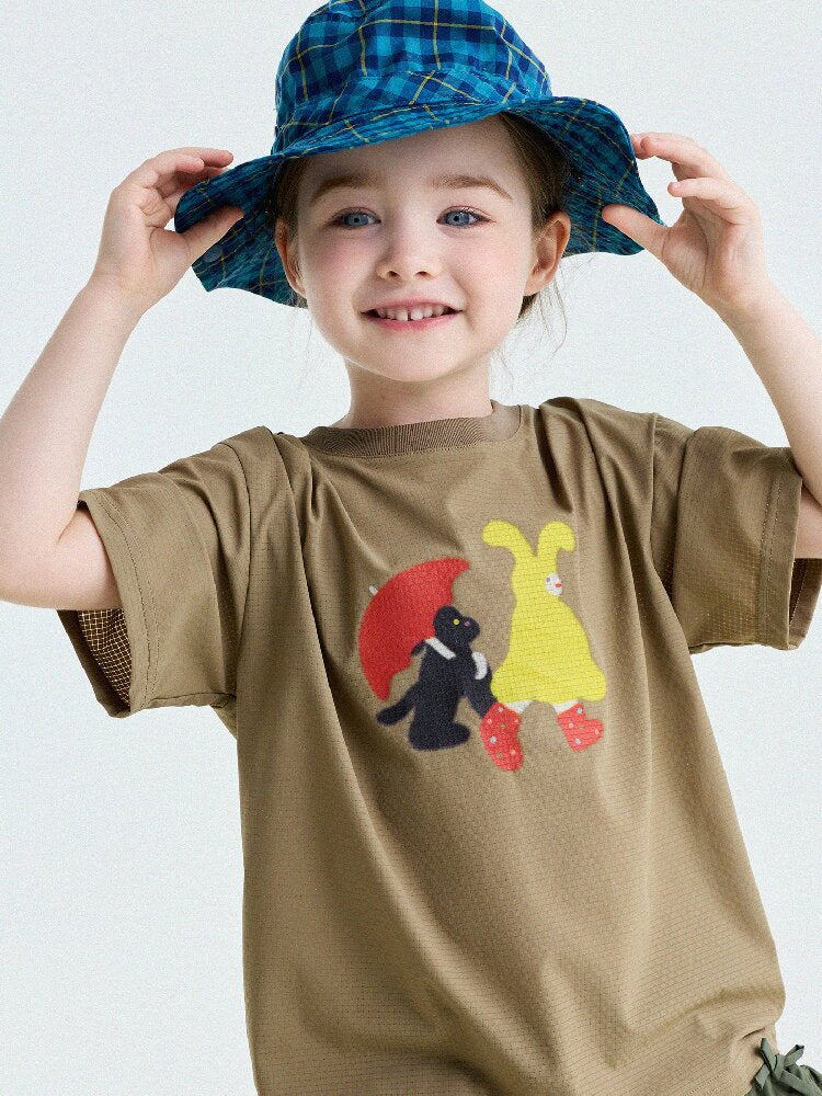 Cartoon Graphic Quick-Dry Short-Sleeved T-Shirt ドライ 半袖Tシャツ【mh0013193】