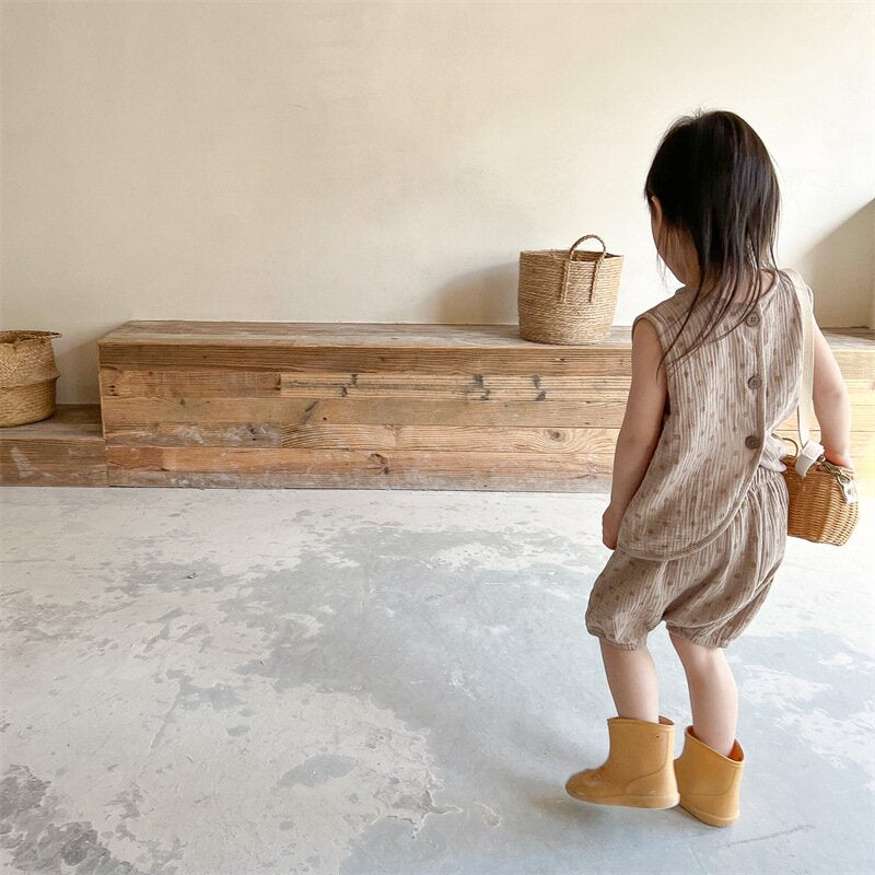 Polka Dot Sleeveless & Shorts Set ドット柄 ノースリーブ セットアップ【mh0012141】