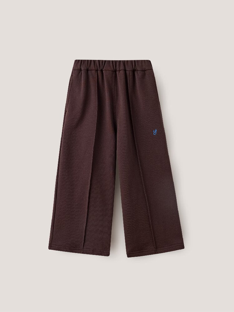 Pantalones largos de chándal rectos con pinzas delanteras centrales para niños y jóvenes [mh0014247]