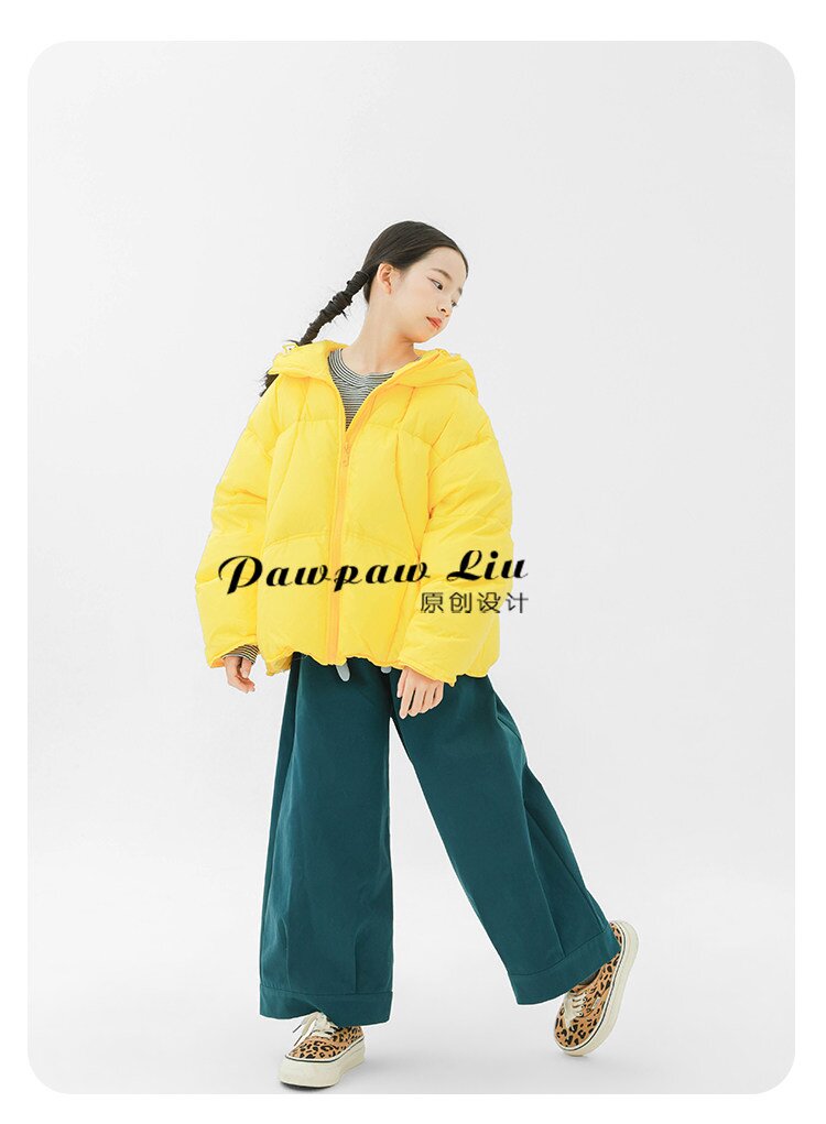Pawpaw Liu | Yellow Warm Short Down Jacket イエロー ショート ダウンジャケット【mh0020088】