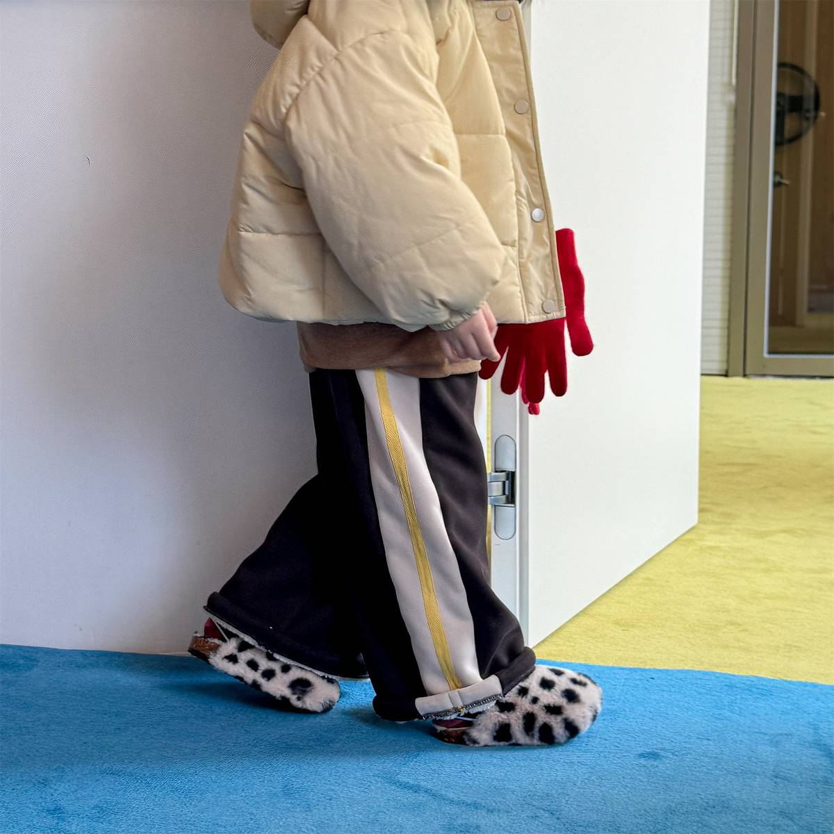 -裏起毛スウェットパンツ ロングパンツ カジュアル チェック サイドライン【mh0011402】 - mamahalo shop - ロングパンツ・スウェットパンツ -  べビー服 - 子供服 - 男の子 - 女の子