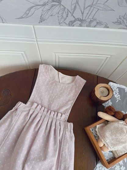 Floral Twill Suspender Romper 花柄 ツイル サスペンダー ロンパース【mh0012154】