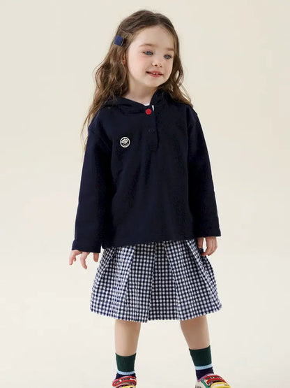 -フレンチスタイルチェックジャケット/ボックスプリーツスカート スーツ【mh0011299】 - mamahalo shop - 長袖セットアップ -  べビー服 - 子供服 - 男の子 - 女の子